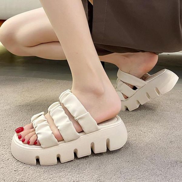 slippers summer women slipper brand weave sandals fashion 2021casual beach flip flops thick bottom ytmtloy indoor zapato mujer house, Black 
slippers summer women slipper brand weave sandals fashion 2021casual beach flip flops thick bottom ytmtloy indoor zapato mujer house, Black