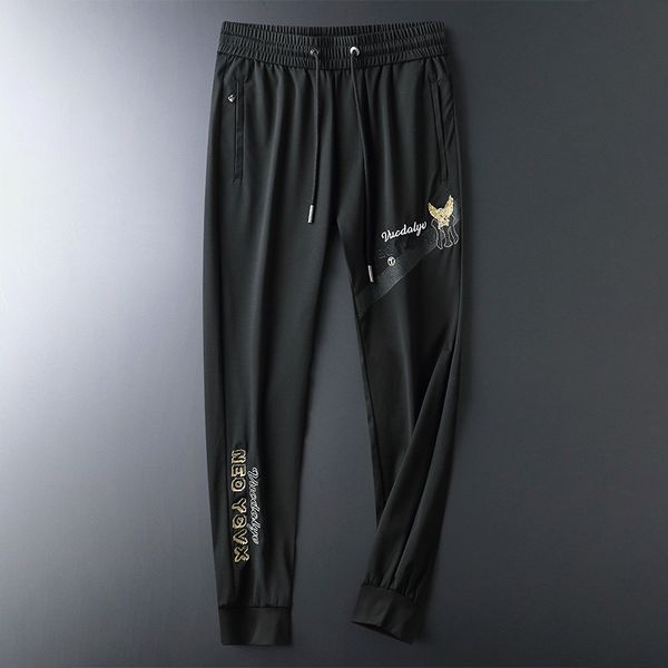 pants fashionable the casual men's thin 2021 spring and summer daniu embroidered , leggings , sports brand, Black
pants fashionable the casual men's thin 2021 spring and summer daniu embroidered , leggings , sports brand, Black