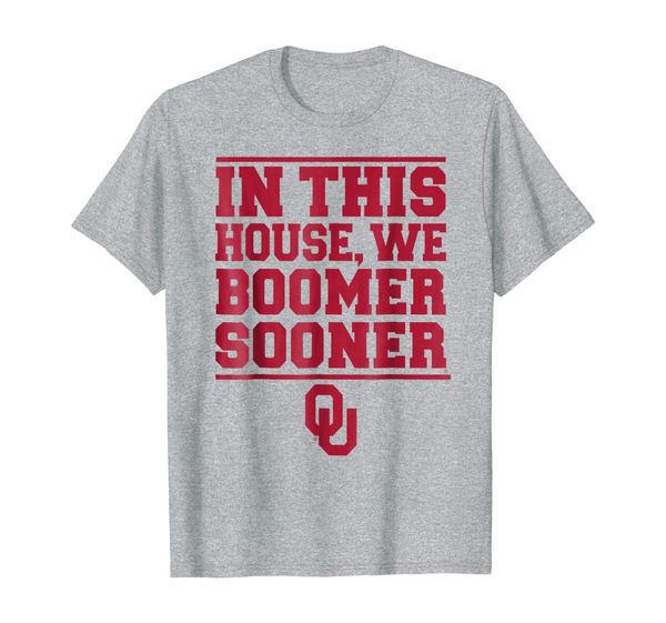 oklahoma sooners in this house we boomer sooner t-shirt, White;black
oklahoma sooners in this house we boomer sooner t-shirt, White;black