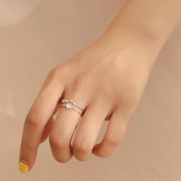 wedding rings silver color star romantic double-deck twinkling ring cz crystal stars zircon stone for women nice gift, Slivery;golden
wedding rings silver color star romantic double-deck twinkling ring cz crystal stars zircon stone for women nice gift, Slivery;golden