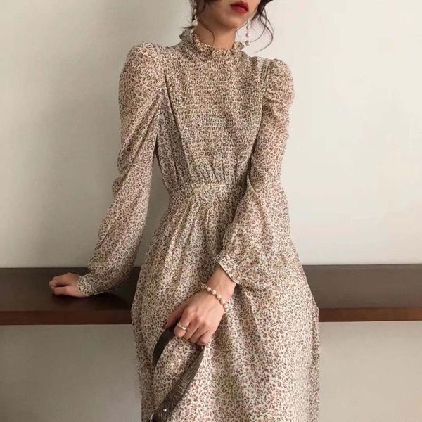 casual dresses vintage stand collar ruched sleeve a-line dress women floral print elastic waist female spring vestidos femme, Black;gray
casual dresses vintage stand collar ruched sleeve a-line dress women floral print elastic waist female spring vestidos femme, Black;gray