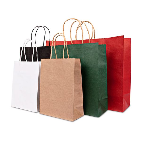 portable gift wrap craft paper bag with handles food clothing present shopping package bags
portable gift wrap craft paper bag with handles food clothing present shopping package bags