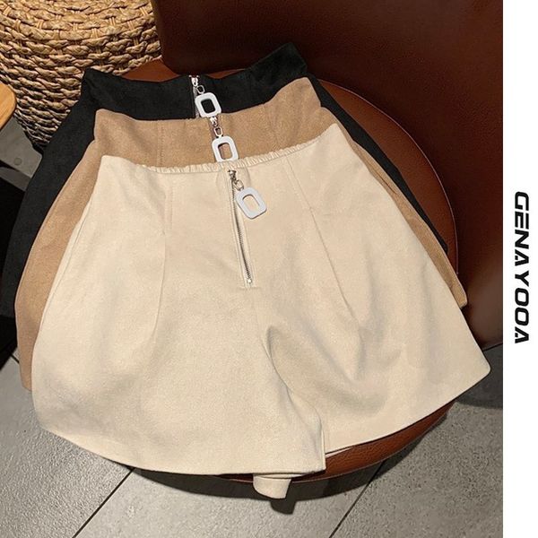 genayooa fashion pu women's autumn winter elastic waist loose five points leather trouser mini shorts 210417, White;black
genayooa fashion pu women's autumn winter elastic waist loose five points leather trouser mini shorts 210417, White;black