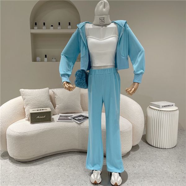 pant two spring pieces niche design of the women thin fashion vest loose pants with hoodie suit, White
pant two spring pieces niche design of the women thin fashion vest loose pants with hoodie suit, White