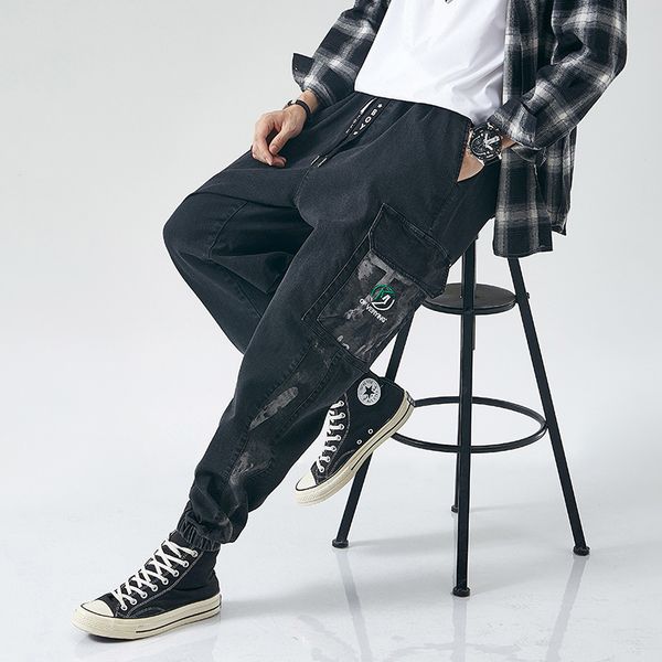 men's jeans antumn men's plus size jeans, jogging jeans up to the ankle, baggy style. 778h, Blue
men's jeans antumn men's plus size jeans, jogging jeans up to the ankle, baggy style. 778h, Blue