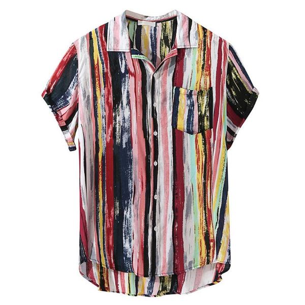 men's casual shirts men hawaiian 2021 multi color lump chest pocket short sleeve round hem loose linen clothes, White;black
men's casual shirts men hawaiian 2021 multi color lump chest pocket short sleeve round hem loose linen clothes, White;black