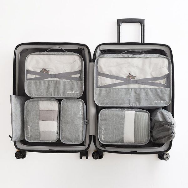 duffel bags 7pcs/set travel mesh bag in luggage organizer packing cube women men clothes storage
duffel bags 7pcs/set travel mesh bag in luggage organizer packing cube women men clothes storage