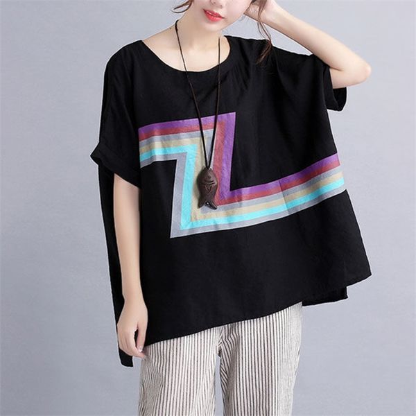 summer arts style women loose batwing sleeve vintage t-shirt all-matched casual o-neck print tee shirt femme big s903 210512, White
summer arts style women loose batwing sleeve vintage t-shirt all-matched casual o-neck print tee shirt femme big s903 210512, White