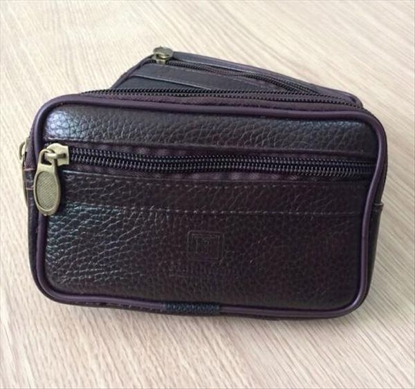 men fanny pack mobile phone waist bag coffee color genuine cow leather coin purse pocket pouch short casual packs man
men fanny pack mobile phone waist bag coffee color genuine cow leather coin purse pocket pouch short casual packs man