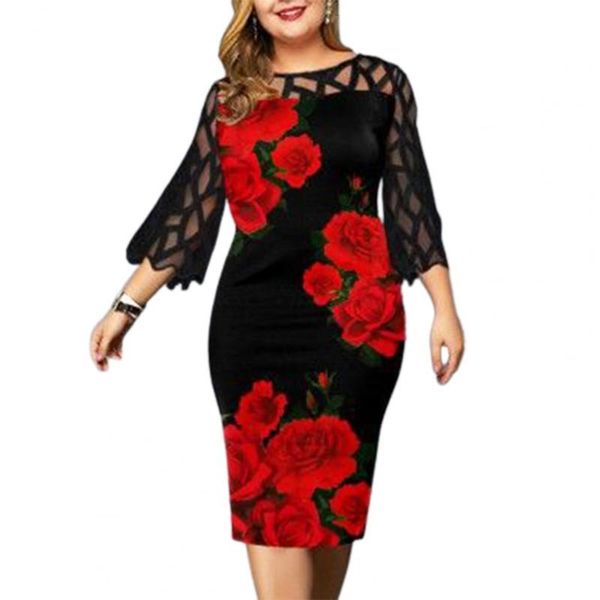 casual dresses formal dress women elegant summer 2021 digital print lace 3/4 sleeve round neck for dating party green 5xl vestidos, Black;gray
casual dresses formal dress women elegant summer 2021 digital print lace 3/4 sleeve round neck for dating party green 5xl vestidos, Black;gray