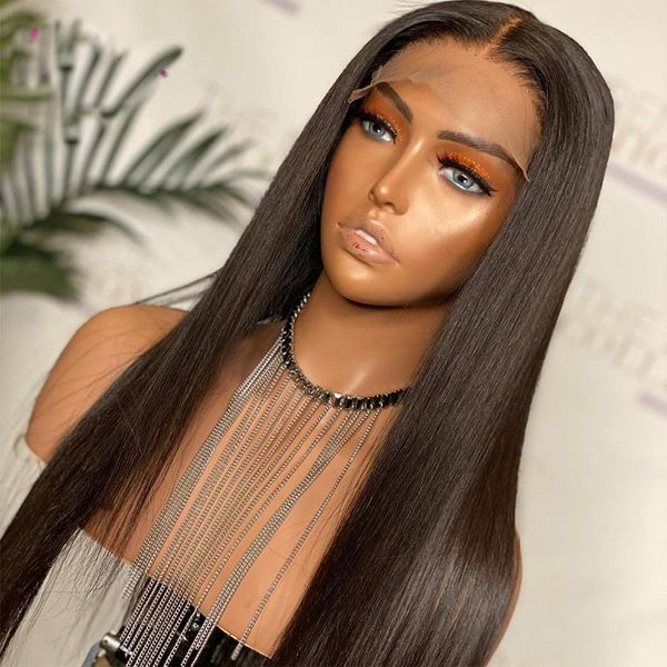 fast ship jet black natural color soft straight lace front synthetic wig for women with baby hair daily wear cosplay wigs
fast ship jet black natural color soft straight lace front synthetic wig for women with baby hair daily wear cosplay wigs