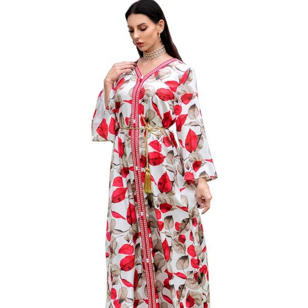 ethnic clothing 2021 autumn muslim women long sleeve v-neck printing polyester dress maxi dresses for, Red
ethnic clothing 2021 autumn muslim women long sleeve v-neck printing polyester dress maxi dresses for, Red