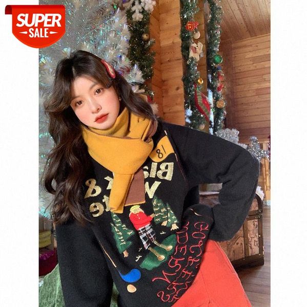 christmas sweaters have been launched. retro embroidery pattern pullover can be issued on behalf of the tide #wo4v, White
christmas sweaters have been launched. retro embroidery pattern pullover can be issued on behalf of the tide #wo4v, White