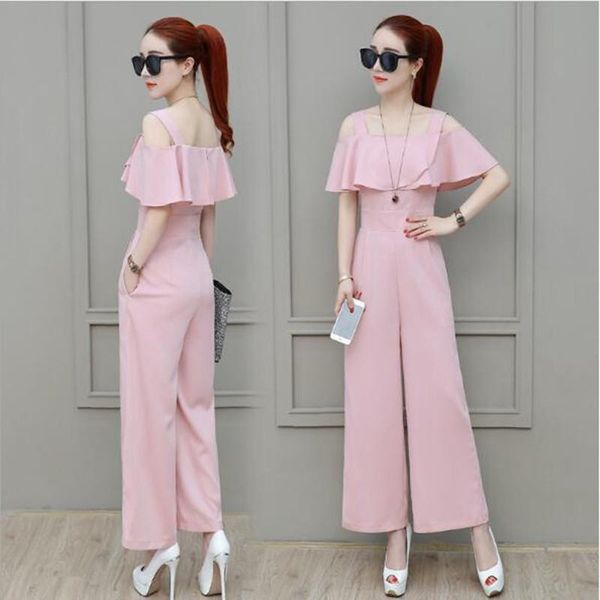 women's jumpsuits & rompers strapless womens jumpsuit temperament thin chiffon combinaison femme pure color ruffles overalls female sum, Black;white
women's jumpsuits & rompers strapless womens jumpsuit temperament thin chiffon combinaison femme pure color ruffles overalls female sum, Black;white