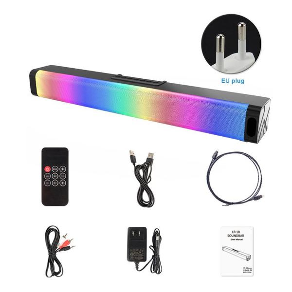 mini speakers for deskbluetooth-compatible speaker plastic black accessories long strip home office rgb light usb with remote control
mini speakers for deskbluetooth-compatible speaker plastic black accessories long strip home office rgb light usb with remote control