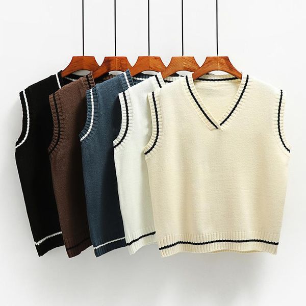 women's tanks & camis v-neck knitted vest women casual loose pullover sweater 2021 spring autumn arrival solid basic sleeveless tank a, White
women's tanks & camis v-neck knitted vest women casual loose pullover sweater 2021 spring autumn arrival solid basic sleeveless tank a, White
