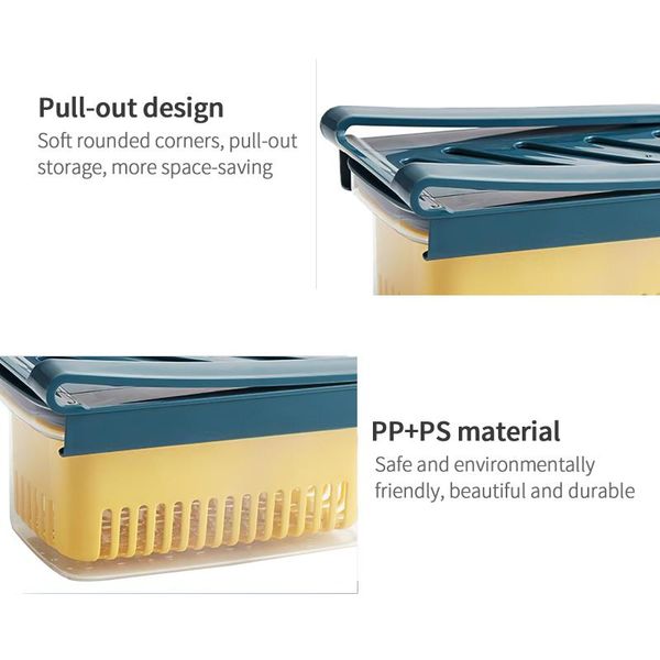 storage bottles & jars pull out seal box plastic refrigerated double layers draining design fresh-keeping hanging food
storage bottles & jars pull out seal box plastic refrigerated double layers draining design fresh-keeping hanging food