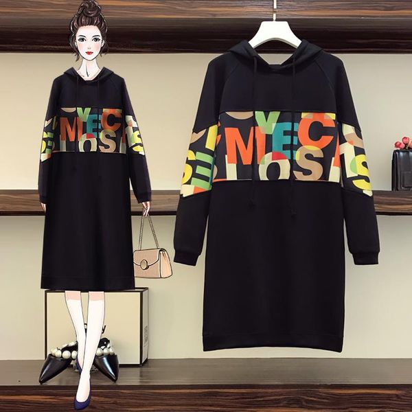 plus size dresses womens hoodies t-shirt dress l-5xl fat xxxl 3xl xxxxl 4xl xxxxxl 100kg woman wear loose blouse blusa slim casual, Black
plus size dresses womens hoodies t-shirt dress l-5xl fat xxxl 3xl xxxxl 4xl xxxxxl 100kg woman wear loose blouse blusa slim casual, Black