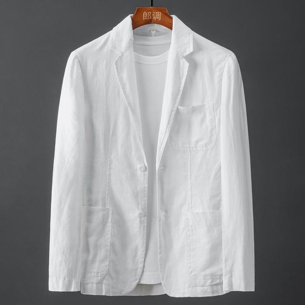 men's suits & blazers youth self-cultivation fashion flax 100% casual business thin section comfortable and breathable single suit jack, White;black
men's suits & blazers youth self-cultivation fashion flax 100% casual business thin section comfortable and breathable single suit jack, White;black