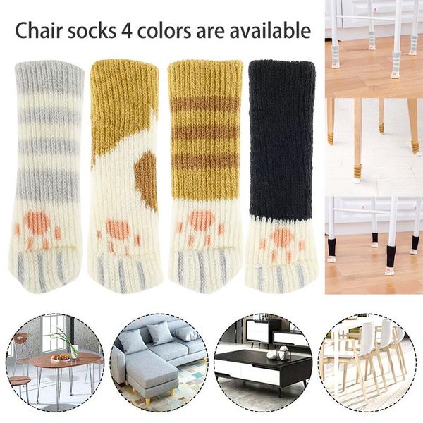 4pcs cat table foot socks chair leg covers floor protectors non-slip knitting for furniture cartoon home decor
4pcs cat table foot socks chair leg covers floor protectors non-slip knitting for furniture cartoon home decor