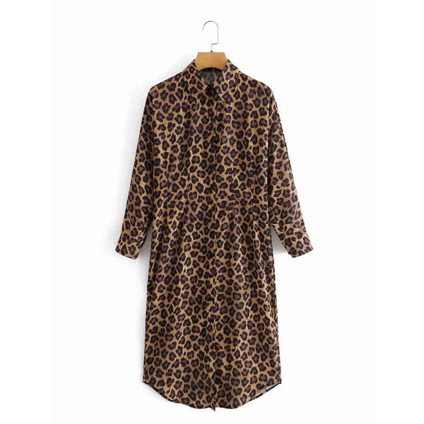 women leopard printed dress long sleeves midi vintage fashion elegant lady chic woman es 210420, Black;gray
women leopard printed dress long sleeves midi vintage fashion elegant lady chic woman es 210420, Black;gray