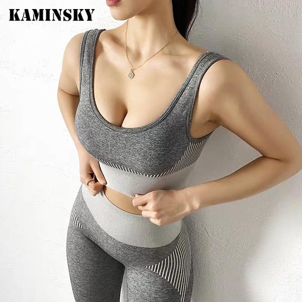 kaminsky women fitness two pieces set tracksuit short sleeve tank striped elastic skinny leggings sports wear slim outfit piece dress, White
kaminsky women fitness two pieces set tracksuit short sleeve tank striped elastic skinny leggings sports wear slim outfit piece dress, White
