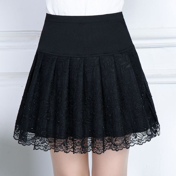 skirts autumn and winter lace short half length korean backing a-line diamond encrusted pleated skirt,, Black
skirts autumn and winter lace short half length korean backing a-line diamond encrusted pleated skirt,, Black