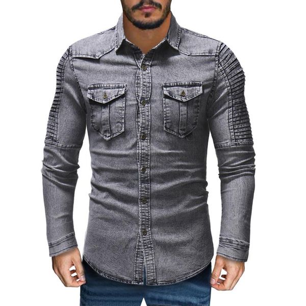 men's casual shirts 2021 fashion slim mens denim jackets fit jeans jacket outwear coat classic blue shirt streetwear male clothing, White;black
men's casual shirts 2021 fashion slim mens denim jackets fit jeans jacket outwear coat classic blue shirt streetwear male clothing, White;black