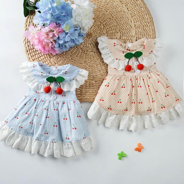 dog apparel pet beautiful cherry pattern soft cotton clothes blue apricot summer lace dresses for small dogs dc787
dog apparel pet beautiful cherry pattern soft cotton clothes blue apricot summer lace dresses for small dogs dc787