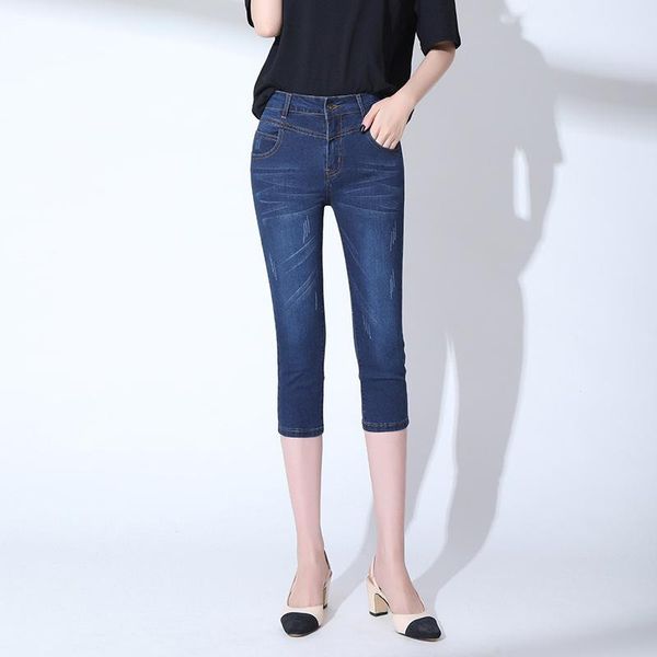 women's jeans summer skinny woman high waist stretch women korean slim pencil jean seven points pants short feminino, Blue
women's jeans summer skinny woman high waist stretch women korean slim pencil jean seven points pants short feminino, Blue