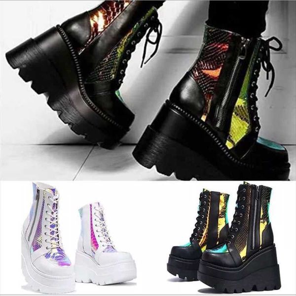 boots 2021 quality brand ladies colorful ankle women fashion female wedges high heels platform woman shoes, Black
boots 2021 quality brand ladies colorful ankle women fashion female wedges high heels platform woman shoes, Black