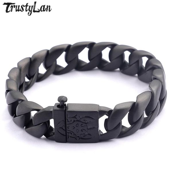 trustylan punk rock black stainless steel friend chain bracelet men fashion men's bracelets for man gothic jewelry link,
trustylan punk rock black stainless steel friend chain bracelet men fashion men's bracelets for man gothic jewelry link,