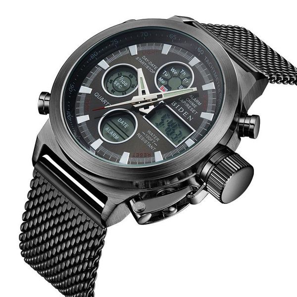 wristwatches men's fashion sport multifunction watches analog led digital quartz watch steel mesh waterproof army military cloc, Slivery;brown
wristwatches men's fashion sport multifunction watches analog led digital quartz watch steel mesh waterproof army military cloc, Slivery;brown
