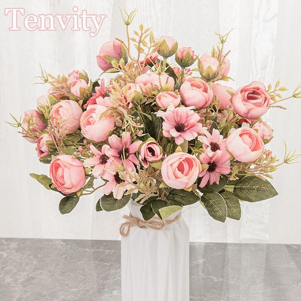 decorative flowers & wreaths silk rose pink artificial bouquet plastic accessories home living room wedding table decoration fa
decorative flowers & wreaths silk rose pink artificial bouquet plastic accessories home living room wedding table decoration fa
