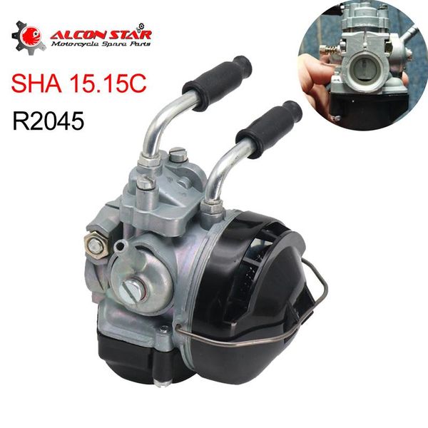motorcycle fuel system alconstar- dellorto r2045 sha 15.15 c 15mm carburetor carb with manual cable choke fit for moped 103, mbk 51
motorcycle fuel system alconstar- dellorto r2045 sha 15.15 c 15mm carburetor carb with manual cable choke fit for moped 103, mbk 51