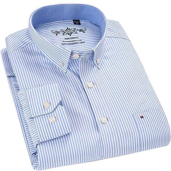 wholesale- men's oxford long sleeve white striped shirt with left chest pocket plus size slim-fit button down collar dress work shirts, White;black
wholesale- men's oxford long sleeve white striped shirt with left chest pocket plus size slim-fit button down collar dress work shirts, White;black