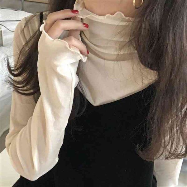 see through transparent mesh women shirts turtleneck long sleeve sheer blouse casual club party blusas, White
see through transparent mesh women shirts turtleneck long sleeve sheer blouse casual club party blusas, White