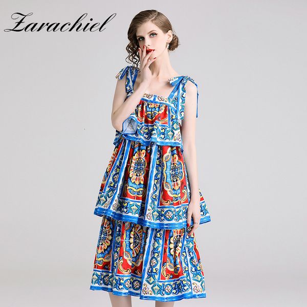 dresses fashion designer runway sicilian summer women bow spaghetti strap tiered ruffle backless flower print long, Black;gray
dresses fashion designer runway sicilian summer women bow spaghetti strap tiered ruffle backless flower print long, Black;gray
