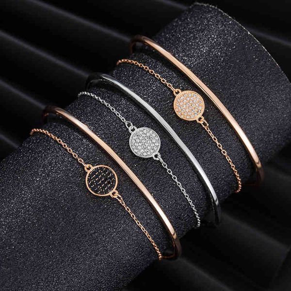 bangle bracelets shi jia's crystal element tennis racket two in one double-layer round diamond inlaid women's gift, Golden;silver
bangle bracelets shi jia's crystal element tennis racket two in one double-layer round diamond inlaid women's gift, Golden;silver