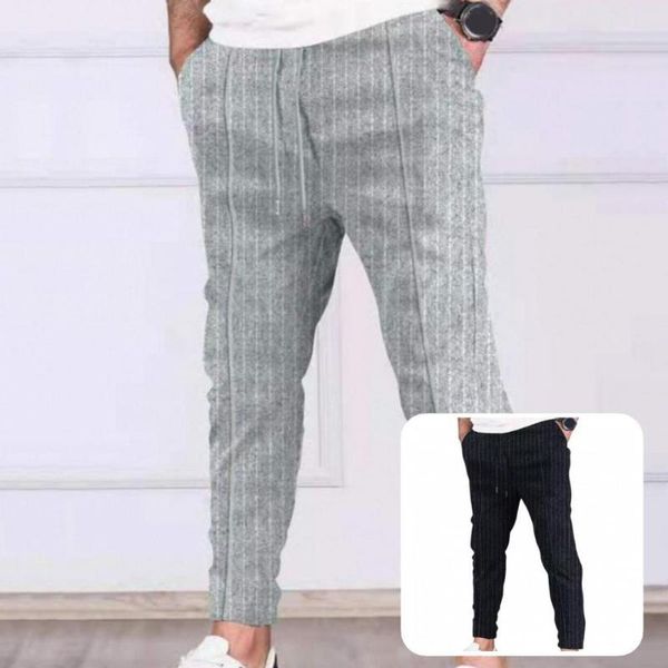 men's pants wear resistant stylish slim autumn trousers elastic waist straight for school, Black
men's pants wear resistant stylish slim autumn trousers elastic waist straight for school, Black