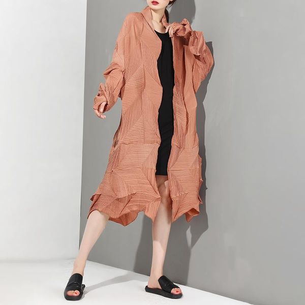 women's trench coats lanmrem 2021 summer and autumn v-collar long sleeve khaki pleated fold split joint big size windbreaker women fash, Tan;black
women's trench coats lanmrem 2021 summer and autumn v-collar long sleeve khaki pleated fold split joint big size windbreaker women fash, Tan;black