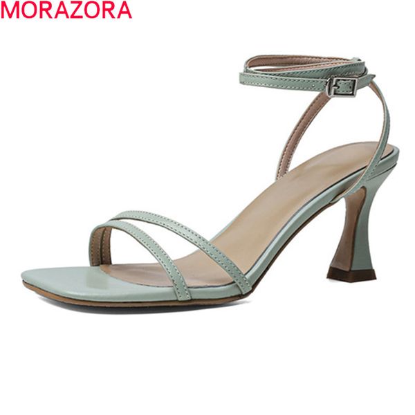 morazora big size 33-42 women sandals fashion ankle strap party wedding shoes sheepskin ladies sandals 210506, Black 
morazora big size 33-42 women sandals fashion ankle strap party wedding shoes sheepskin ladies sandals 210506, Black
