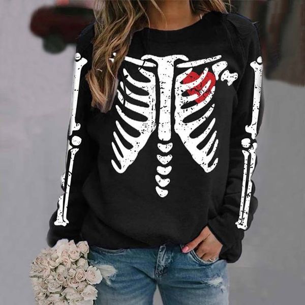 halloween personality long-sleeved skull hooded long-sleeved women's long sweater loose, comfortable and soft, White
halloween personality long-sleeved skull hooded long-sleeved women's long sweater loose, comfortable and soft, White