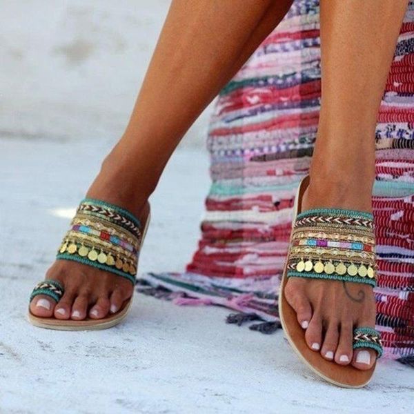slippers fashion women casual shoes breathable indoor outdoor leisure ladies summer bohemia beach plus size d10#, Black
slippers fashion women casual shoes breathable indoor outdoor leisure ladies summer bohemia beach plus size d10#, Black