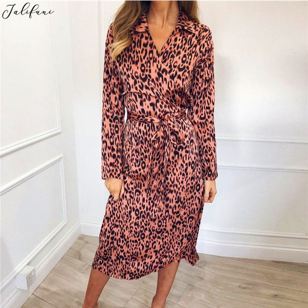 women leopard turn-down collar beach dress summer casual sashes long sleeve a line dress elegant lady office vestido fiesta new 210415, Black;gray
women leopard turn-down collar beach dress summer casual sashes long sleeve a line dress elegant lady office vestido fiesta new 210415, Black;gray