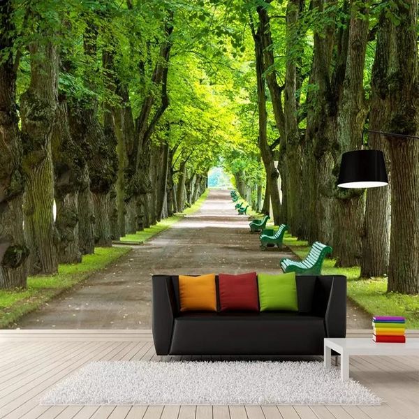custom any size 3d mural wall green big tree boulevard self adhesive wallpaper living room bedroom decoration papel de parede wallpapers
custom any size 3d mural wall green big tree boulevard self adhesive wallpaper living room bedroom decoration papel de parede wallpapers