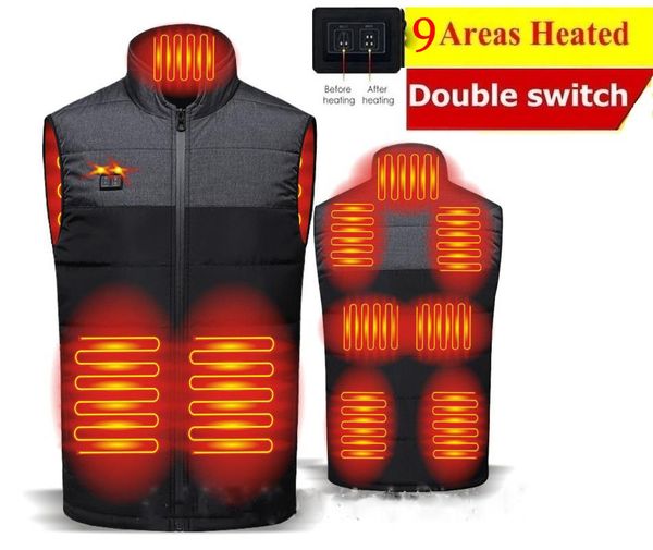 men's vests winter outdoor men electric heated jacket usb heating vest thermal clothes feather camping hiking warm hunting, Black;white
men's vests winter outdoor men electric heated jacket usb heating vest thermal clothes feather camping hiking warm hunting, Black;white