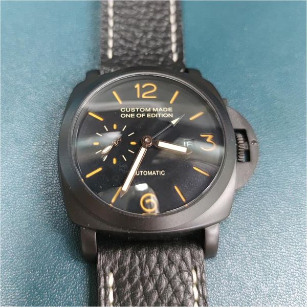 wristwatches gmt 45mm men's seagull movement automatic mechanical watch black sandwich dial leather strap calendar luminous, Slivery;brown
wristwatches gmt 45mm men's seagull movement automatic mechanical watch black sandwich dial leather strap calendar luminous, Slivery;brown