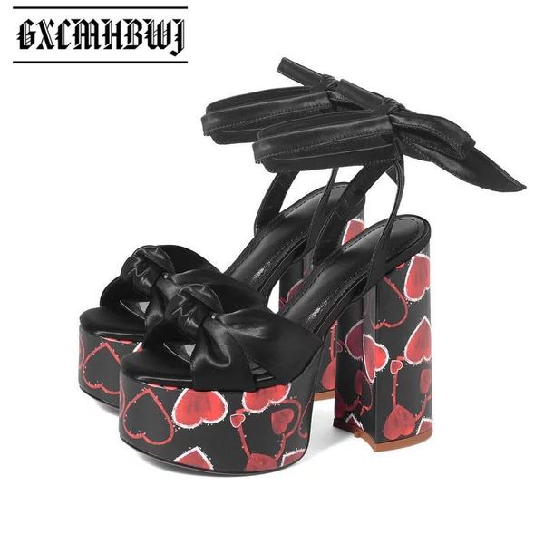 sandals gxcmhbwj runway show platform women summer chunky sole open toe heart-printed cross tied party lady shoes, Black
sandals gxcmhbwj runway show platform women summer chunky sole open toe heart-printed cross tied party lady shoes, Black