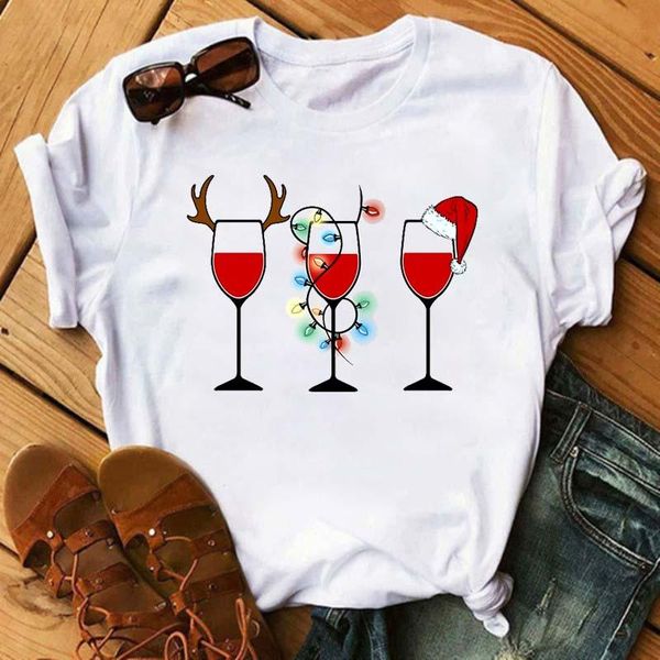 women's t-shirt cute goblet wine print t shirt woman clothing casual short sleeve graphic tees o neck loose tshirt summer women, White
women's t-shirt cute goblet wine print t shirt woman clothing casual short sleeve graphic tees o neck loose tshirt summer women, White